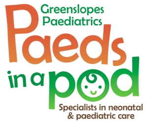 Greenslopes Paediatrics - paeds in a pod Logo